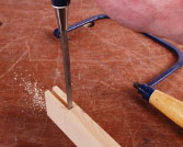 Using a chisel